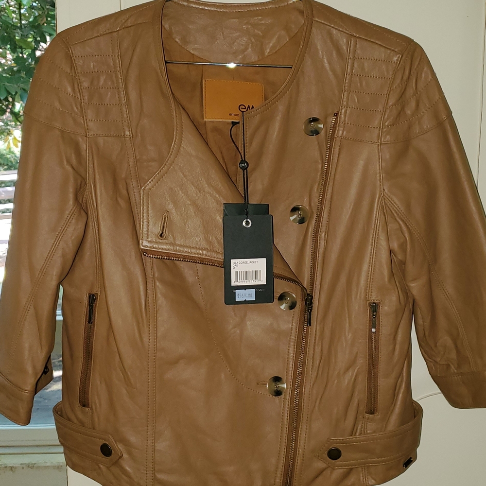 Emu Women's Tan Leather Jacket